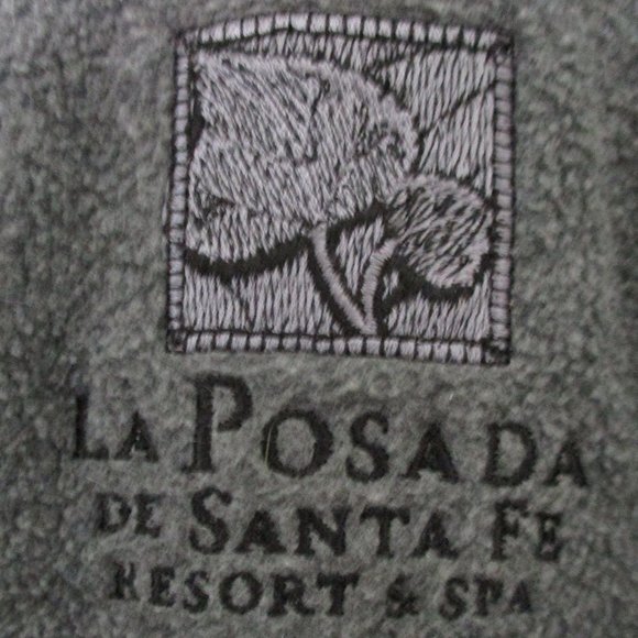 Mens L/S Full Zip "La Posada de Santa Fe Resort & Spa" Gray Fleece Sweater-XXL* - Picture 1 of 3